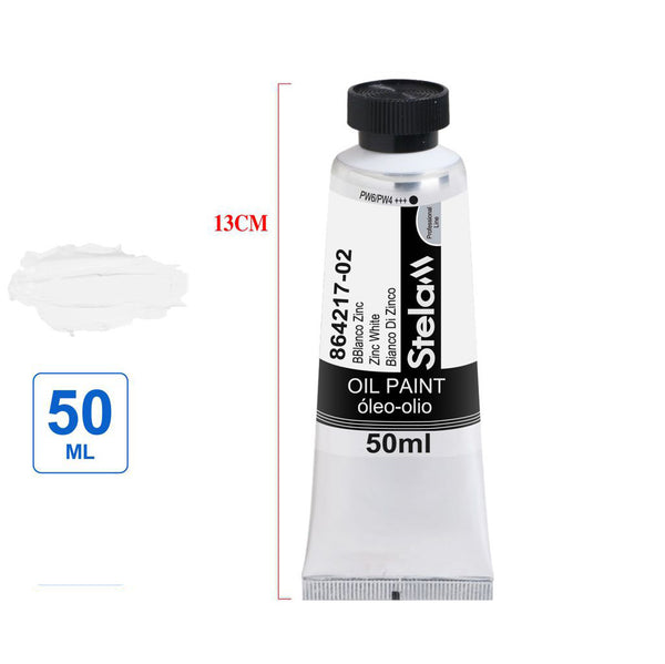 PINTURA ÓLEO COLOR BLANCO ZINC 50ML