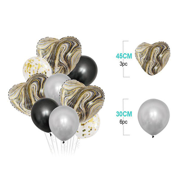 SET DE GLOBOS MYLAR 9PCS