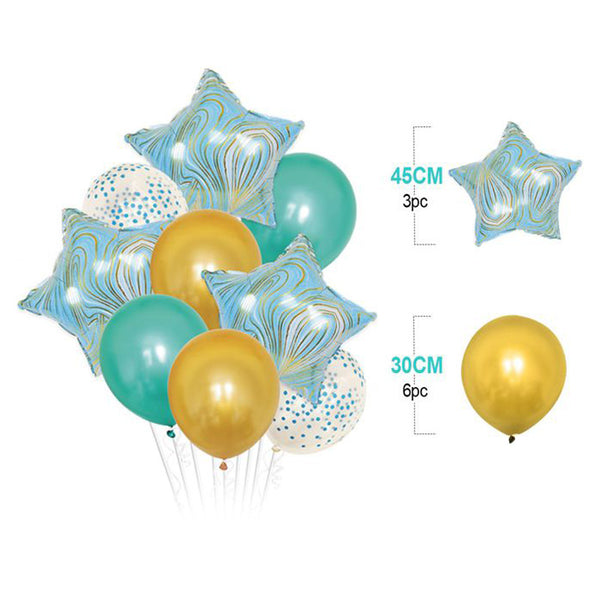 SET DE GLOBOS MYLAR 9PCS