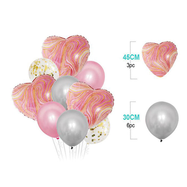 SET DE GLOBOS MYLAR 9PCS