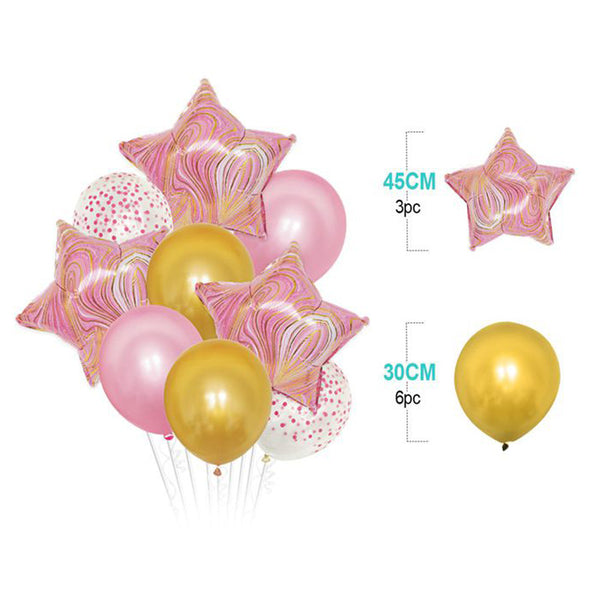 SET DE GLOBOS MYLAR 9PCS