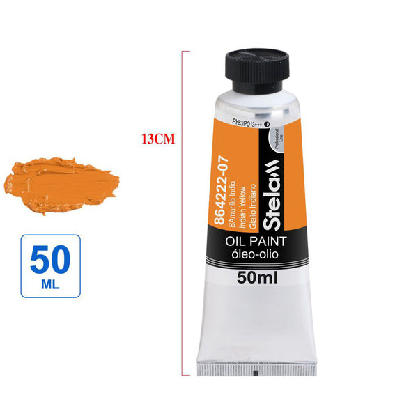 PINTURA ÓLEO COLOR AMARILLO INDIO 50ML