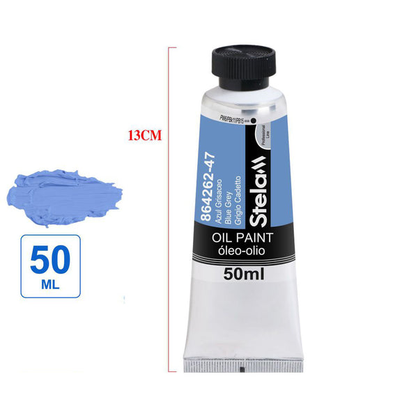 PINTURA ÓLEO COLOR AZUL GRISACEO 50ML