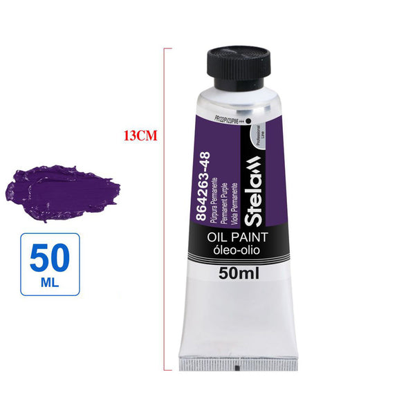 PINTURA ÓLEO COLOR PÚRPURA PERMANENTE 50ML